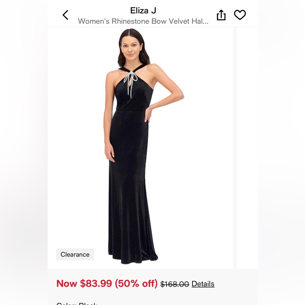 Eliza J formal Velvet Dress
